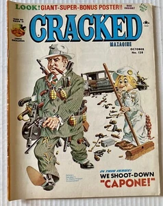 Revista vintage Cracked Capone película parodia #128 edición de octubre de 1975 - Imagen 1 de 4