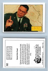 General Colin Powell #82 Desert Storm 1991 Merlin Sticker - Picture 1 of 1
