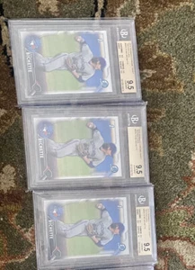 2016 Bowman Chrome Draft Refractors Bdc74 Bo Bichette BGS 9.5 3 Card Rookie Lot - Picture 1 of 2