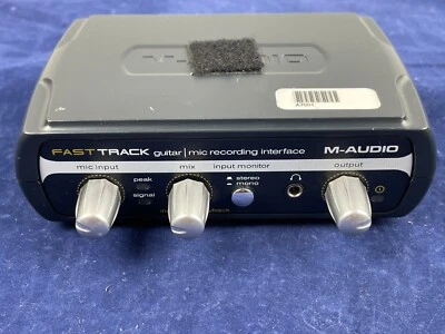 M-Audio Fast Track Guitar Instrument Mic Recording USB Digital Audio Interface - Image 1 of 4