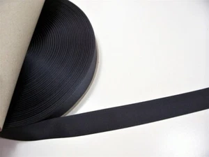Dark Gray Nylon Grosgrain Ribbon 1 inch wide x 9 yards Grey Helmet Tape B41 - Picture 1 of 4