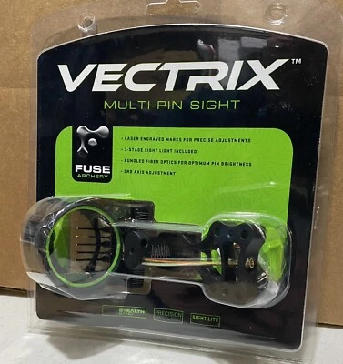 FUSE VECTRIX MULTI MIRA DE 5 PINES .019 Pines Hoyt Tiro con Arco Caza Foto 1 de 2