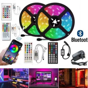 5M 10M 20M 3528 RGB LED Strip Light WiFi Bluetooth Remote Control Light Kit - Picture 1 of 18