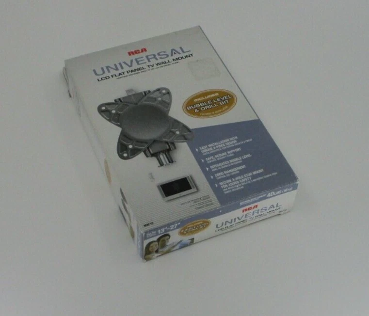 RCA Universal LCD Flat Panel TV Wall Mount 13" - 27" Up to 40 Lbs. NIP - Image 1 of 1