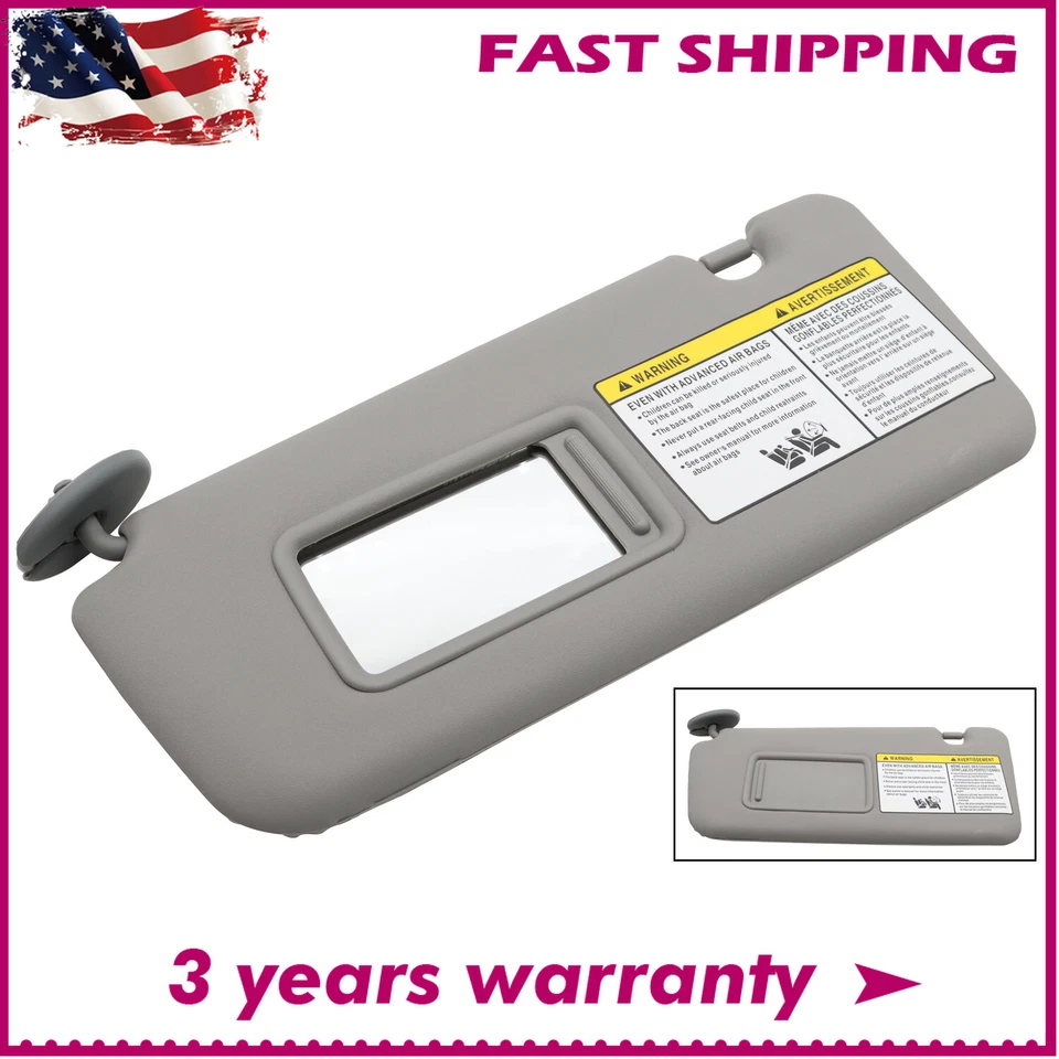 NEW SUN VISOR LH LEFT DRIVER SIDE GRAY & EXTENDED PAD For TOYOTA RAV4 2004-2005 Foto 1 de 4