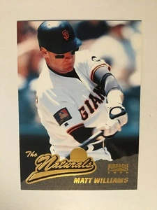 1996 Pinnacle #160 Giants Matt Williams Baseball Card - Picture 1 of 2