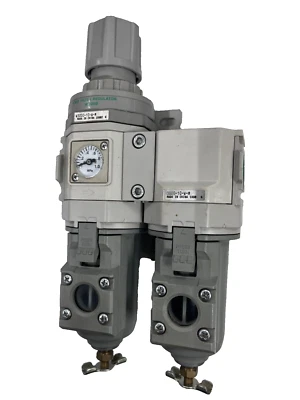 CKD Air Filter Regulator W3000-10-W-M + Oil Mist Filter M3000-10-W-M COMBO 3/8" - Image 1 of 4