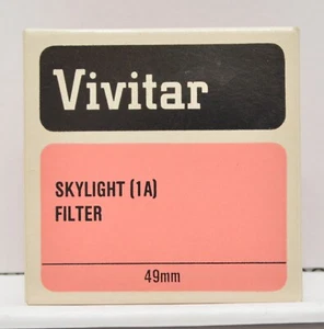 Vivitar 49mm Skylight 1A Filter - Picture 1 of 4