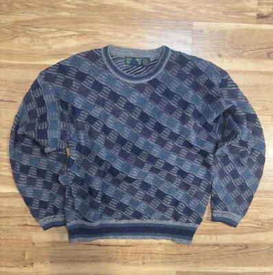 Colours by Alexander Julian Sweater Mens Size S Coogi Style Cosby Biggie 3D USA - Image 1 of 4
