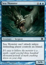 4x Sea Monster MTG 10th Edition NM Magic Regular