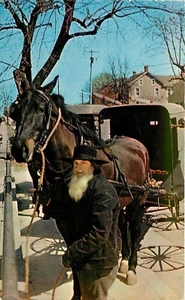 Postal Amish Bishop Old General Store Relaciones Exteriores PA Pennsylvania - Imagen 1 de 2