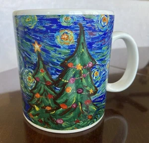 Tazza da caffè vintage Starbucks Barista Van Gogh tema notte stellata 2000 - Foto 1 di 8