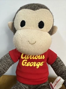 Curious George Schylling 2011 Sock Monkey Plush Stuffed Animal 20” inch - Picture 1 of 6