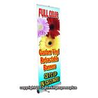33x79 Retractable Roll Pop Up Banner Stand Trade Show Sign Display Free Design