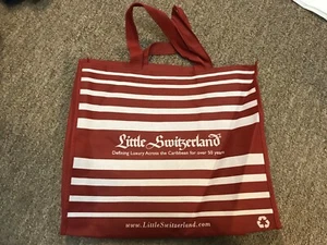 LITTLE SWITZERLAND RED/WHITE TOTE BAG NWOT - Picture 1 of 1