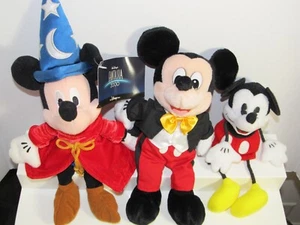 Disney Mickey Mouse Sorcerer's Apprentice Plush Fantasia 2000 Wizard, Gund + 1 ! - Picture 1 of 11