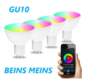 WIFI Smart Bulb GU10 RGB Dimmable Lamp Alexa Google Home App Control UK X1,4,8 - Picture 1 of 9