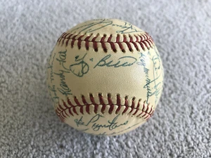 1975 YOGI BERRA TOM SEAVER NEW YORK METS TEAM SIGNIERT OFFIZIELLER NL BASEBALL - Bild 1 von 8