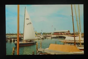 Velero de vela completa de la década de 1970 Marina Dewey Beach DE Sussex Co PC - Imagen 1 de 1