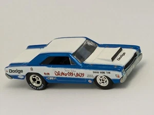Hot Wheels Vintage Racing Shirley Shahan's 68 DODGE DART Drag-On-Lady Real Rider - Picture 1 of 6