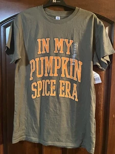 Brisco Brands In My Pumpkin Spice Era Women's Graphic T-Shirt Size M NWT - Picture 1 of 5