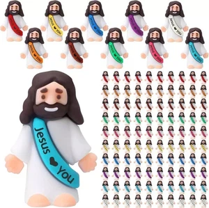 Mini Jesus Figures 50 Pcs Little Toys Jesus Loves You Original Design - Picture 1 of 6