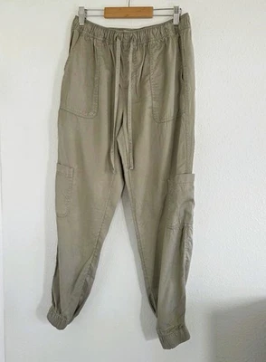 C C California Women's Pull On Lyocell Beachy Casual Green Joggers Pants Small - Image 1 of 4