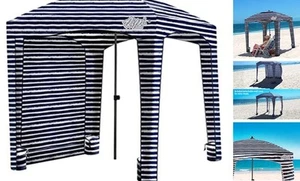 Beach Cabana - Easy to Set Up Canopy, Waterproof, Portable 6' x 6' Beach - Picture 1 of 7