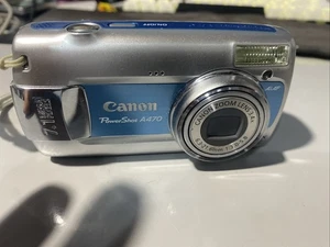 Canon PowerShot A470 7.1MP Fotocamera Digitale - Grigio Leggere Descrizione. SOLO PEZZI DI RICAMBIO - Foto 1 di 10