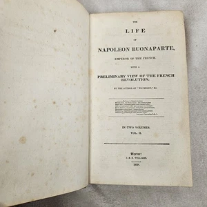 1828 The Life Of Napoleon Buonaparte Preliminary View Of French Revolution Vol 2 - Bild 1 von 8