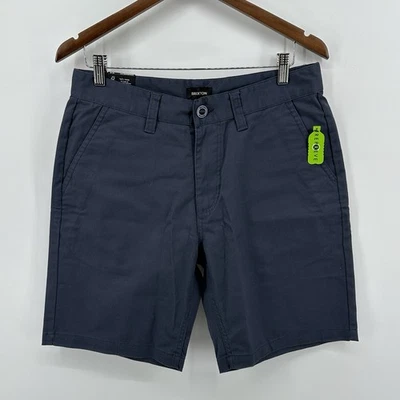 Brixton Choice Chino Shorts Size 32 Standard Fit Navy Blue Stretch - Image 1 of 4