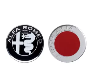1X 74mm Front/Rear Emblem STICK OVER BADGE For Alfa Romeo Giulietta Badge - Picture 1 of 1