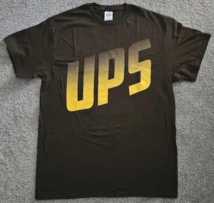 Vintage UPS Herren T-SHIRT Punkte TEE Delta Pro BRAUN Gr. LARGE (1) - Bild 1 von 4