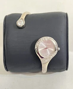 MARC ECKO E95018L1 Ladies Bangle Watch Silver Quartz 25mm #5 New - Picture 1 of 7