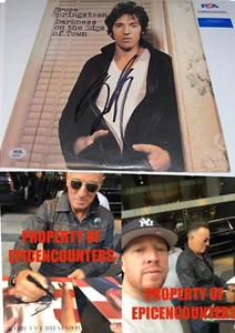 BRUCE SPRINGSTEEN SIGNED DARKNESS ON THE EDGE OF TOWN ALBUM +EXACT PROOF PSA LOA - Picture 1 of 6