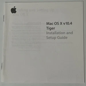 Mac OS X v 10.4 Tiger Installations- und Setupanleitung nur MIT ANDEREN PAPIEREN - Bild 1 von 2