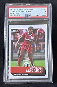 CATARINA MACARIO ROOKIE Sports Illustrated Pour Enfants SI #693 USWNT STANFORD PSA 5