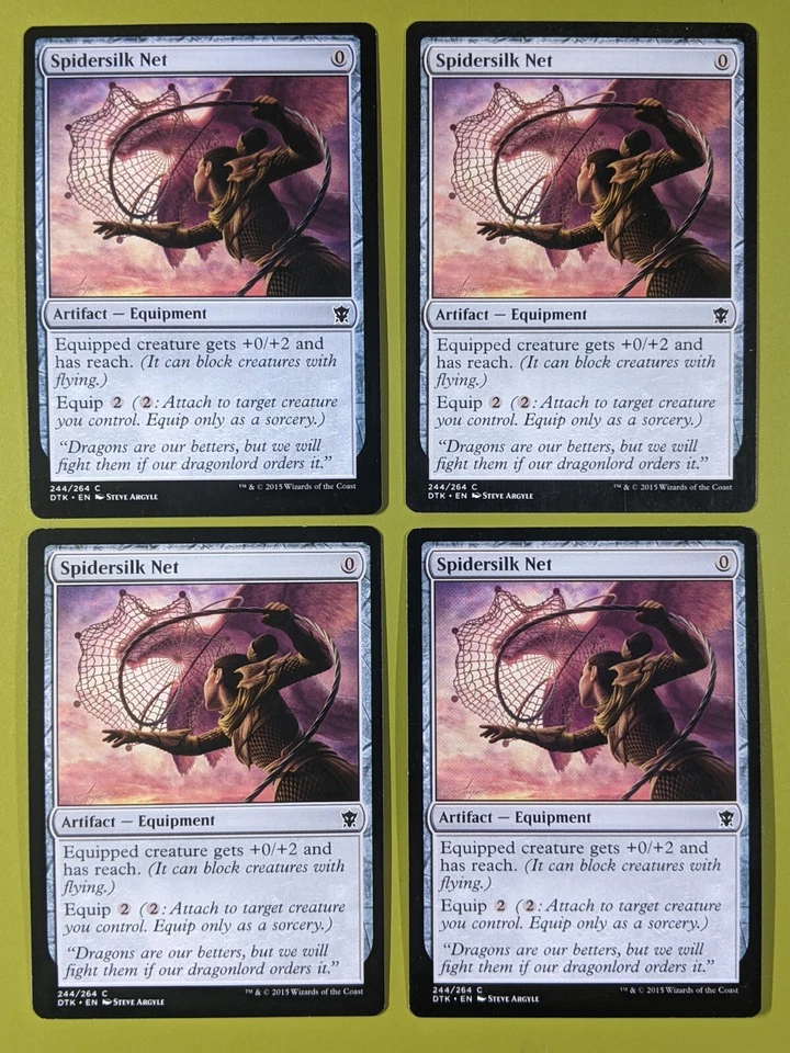Spidersilk Net x4 Dragons of Tarkir 4x Playset Magic the Gathering MTG - Image 1 of 1