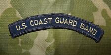 Vintage US Coast Guard Band Embroidered Shoulder Tab