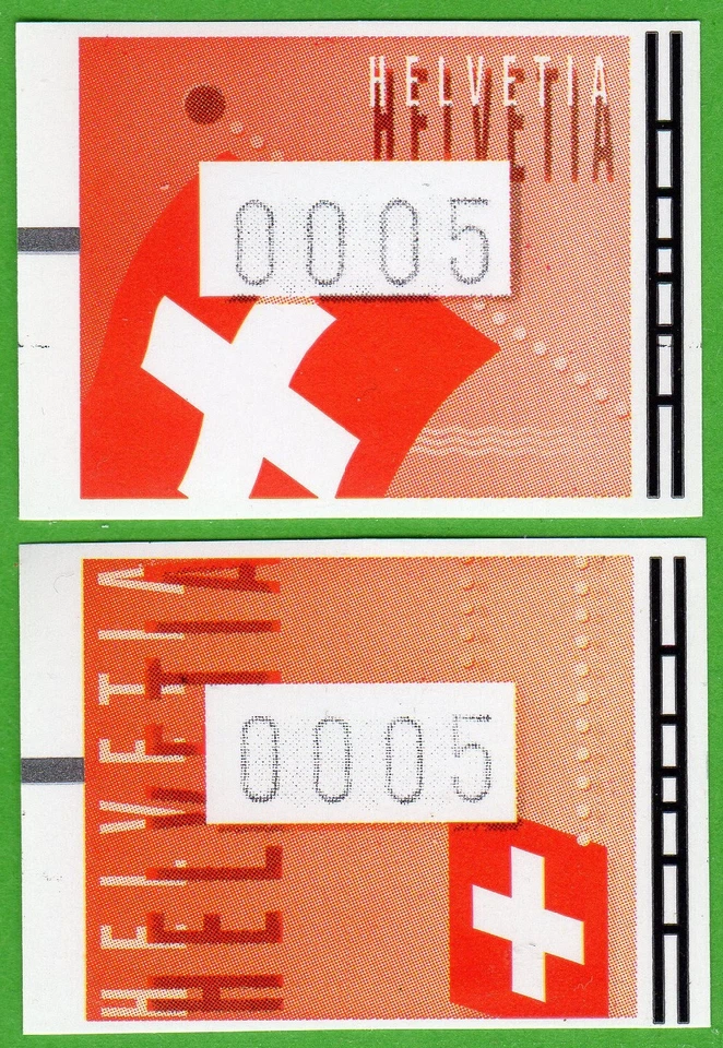 2005 Switzerland Suisse ATM stamps * national flag * series 5Rp. ** Frama kiosk - Image 1 of 1