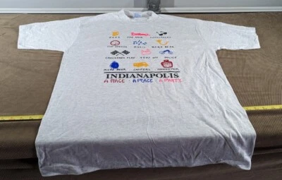Camisa De Colección Todo Deporte Indianápolis Race Day XL Gris Nueva de Lote Antiguo Foto 1 de 4