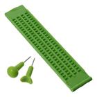 Green 4 Lines 28 Cells Braille Slate Plastics Blind Learning Supplies  Office