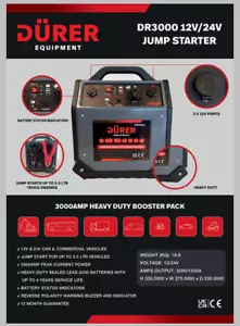 CCP Heavy Duty Car Battery Power Booster Jump Start Starter Pack 3000 AMP12v/24 - Picture 1 of 2
