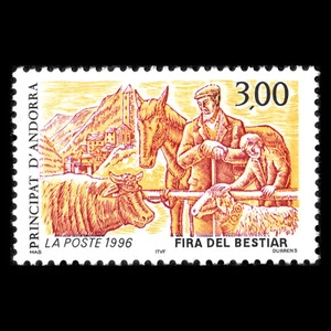 Andorra 1996 - Cattle - Sc 473 MNH - Picture 1 of 2