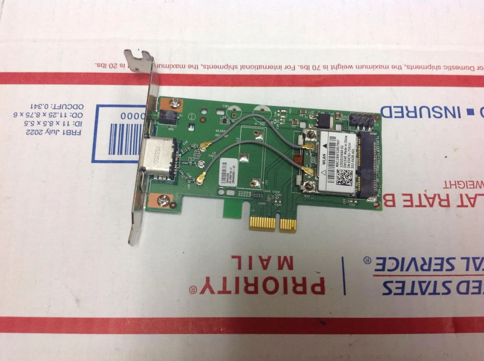 Dell Broadcom DW1540 Low Profile PCIe Wireless Adapter Card H04VY 3676J - Image 1 of 1