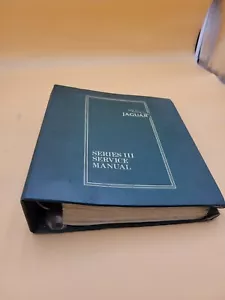 1981 JAGUAR SERIES III SERVICE SHOP REPAIR MAINTENANCE GUIDE MANUAL BINDER BOOK - Picture 1 of 24