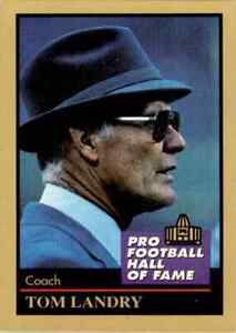 1991 HOF Set #80 Tom Landry NICE Dallas Cowboys COACH