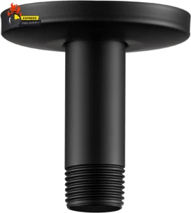 Shower Arm with Flange, 3 Inches Ceiling Mount Replacement Rain Shower Head Stra - Picture 1 of 12