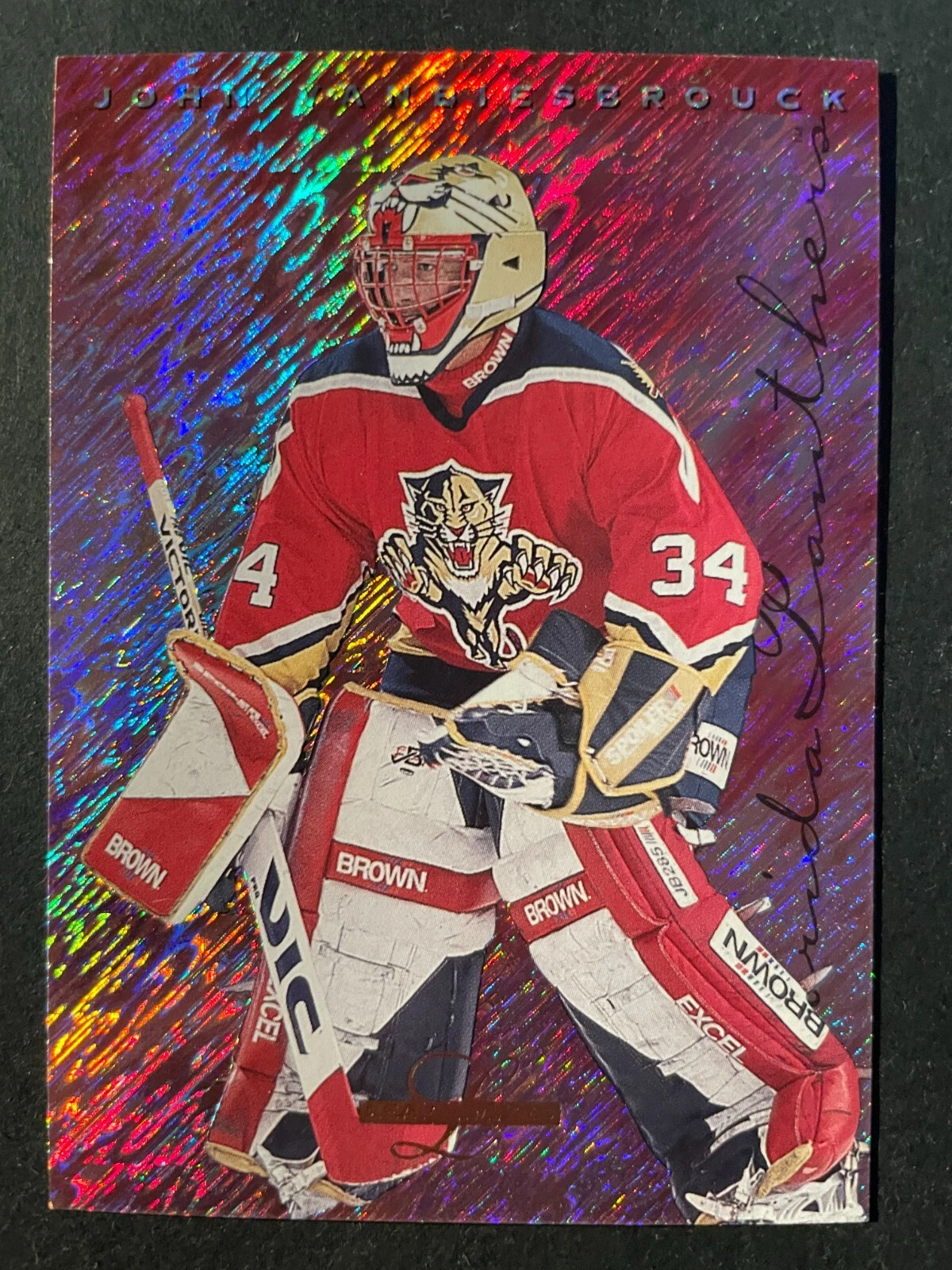 John VANBIESBROUCK 1995-96 Leaf Limited Donruss Hockey #47 Florida Panthers