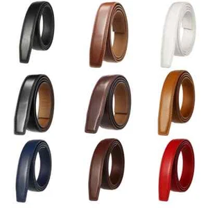 3,0 cm 3,1 cm dünner Leder Ratschengürtel für Herren Damen Unisex Echtleder Gürtel - Bild 1 von 25